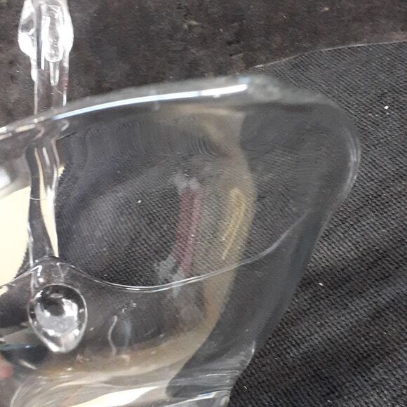 Vtg. Duncan Miller MCM clear glass Swan towel floral trinket bowl - Picture 13 of 14